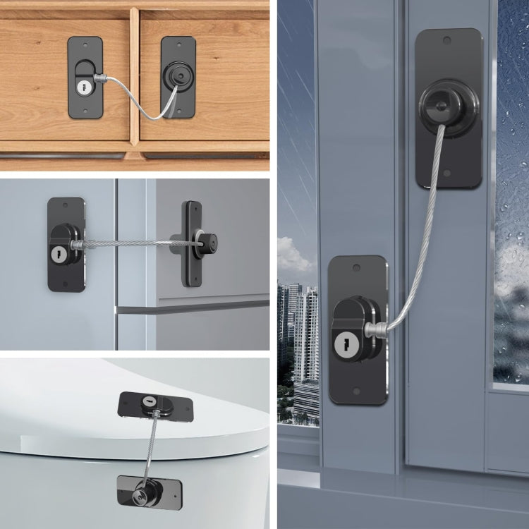 Khóa an toàn cửa sổ đa chức năng cho trẻ em có chìa khóa, khóa tủ lạnh tủ đa năng Limator, FQ8