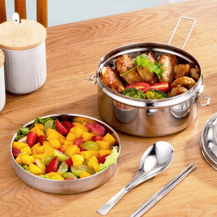 Hộp cơm tròn inox 304, 14cm một lớp, 16cm một lớp, 14cm hai lớp, 16cm hai lớp