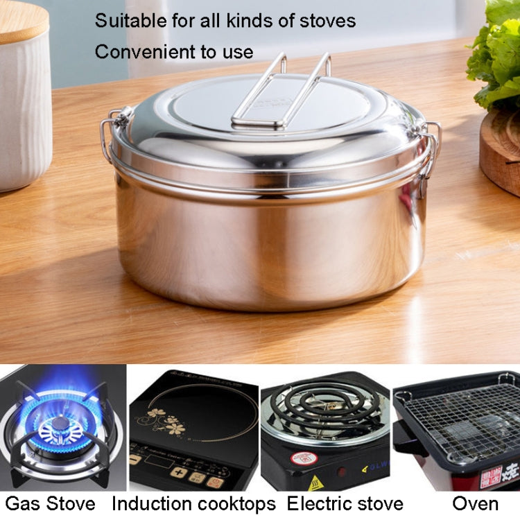 Hộp cơm tròn inox 304, 14cm một lớp, 16cm một lớp, 14cm hai lớp, 16cm hai lớp
