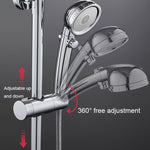 Straight-Buckle Adjustable Shower Bracket Shower Rod Lift Base Shower Head Rack