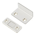Hút cửa tủ quần áo trượt 90 độ không đục lỗ, phần mỏng, hút từ tính, màu bạc, đen