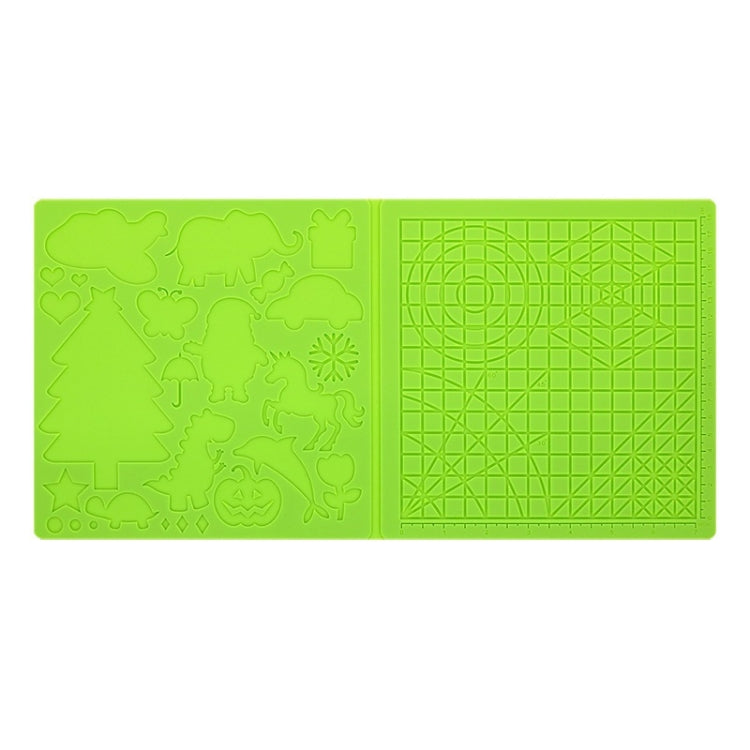 Bút in 3D Copy Silicone DIY với tấm mẫu vẽ, Màu xanh dương, Xanh lá, Trong suốt, Xanh dương lớn, Xanh lá lớn, Trong suốt lớn