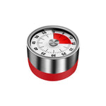 Đồng hồ hẹn giờ cơ inox nhà bếp, đồng hồ báo thức quản lý thời gian học sinh