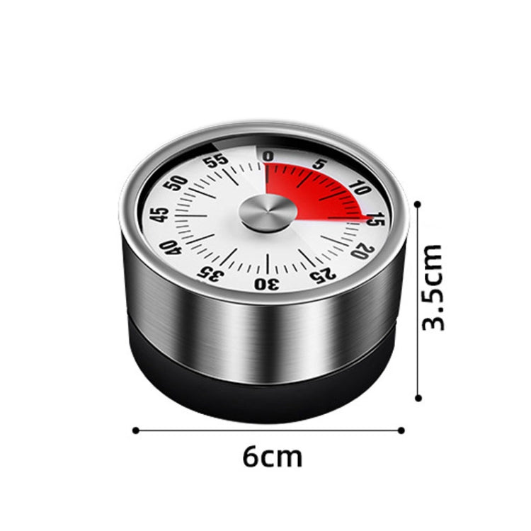 Đồng hồ hẹn giờ cơ inox nhà bếp, đồng hồ báo thức quản lý thời gian học sinh