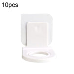 10 cái kệ treo dầu gội sữa tắm nhà vệ sinh không cần đục lỗ, Mẫu dán trong suốt, Mẫu dán vẽ bạc