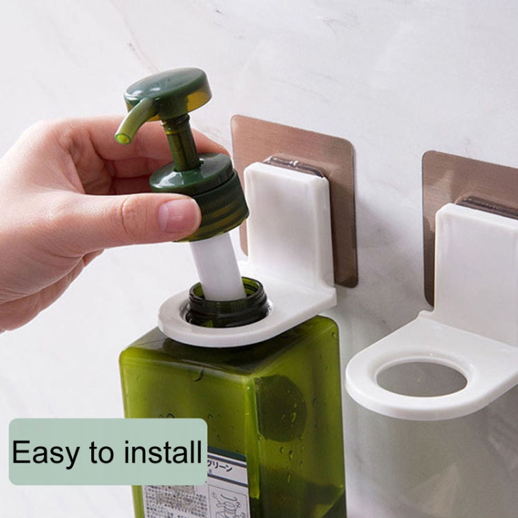 10 cái kệ treo dầu gội sữa tắm nhà vệ sinh không cần đục lỗ, Mẫu dán trong suốt, Mẫu dán vẽ bạc