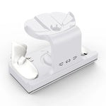 Đế sạc tai nghe Meta Quest 3 có đèn lấp lánh, giá đỡ sạc tay cầm VR, màu trắng, đen