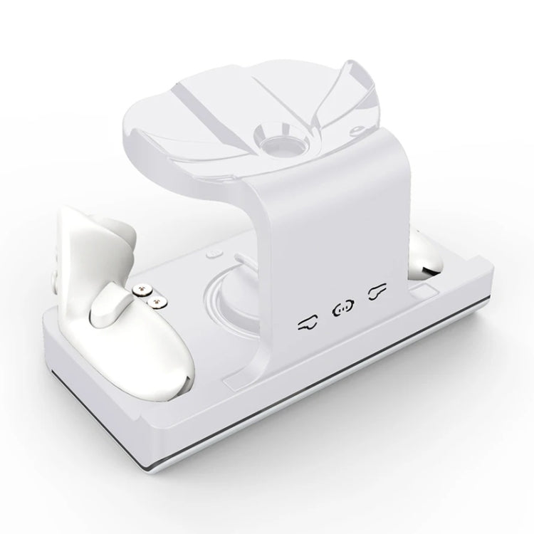 Đế sạc tai nghe Meta Quest 3 có đèn lấp lánh, giá đỡ sạc tay cầm VR, màu trắng, đen