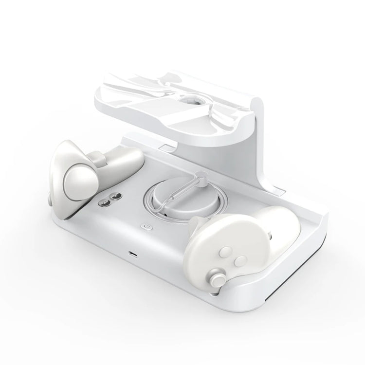 Đế sạc tai nghe Meta Quest 3 có đèn lấp lánh, giá đỡ sạc tay cầm VR, màu trắng, đen