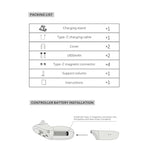 Đế sạc tai nghe Meta Quest 3 có đèn lấp lánh, giá đỡ sạc tay cầm VR, màu trắng, đen