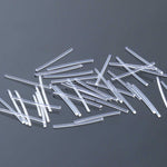 10pcs /Pack Plastic Ear Studs Ear Nurture Sticks Disposable Ear Pins Earrings, Ear Sticks Black, Ear Sticks Transparent, Ear Sticks Colorful, Match Head Colorful