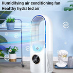 Quạt điện để bàn không cánh có chức năng tạo ẩm, điều chỉnh 6 cấp độ với đèn LED và hẹn giờ