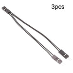 3 cái Đầu nối dây DuPont Cáp kết nối DuPont 2.54 2 chân 1 ra 2 dây Một đầu cái ra hai đầu đực, 10cm