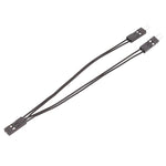 3 cái Đầu nối dây DuPont Cáp kết nối DuPont 2.54 2 chân 1 ra 2 dây Một đầu cái ra hai đầu đực, 10cm