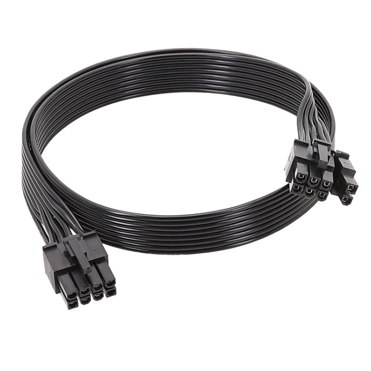 Cáp nguồn phẳng 18AWG cho Corsair, cáp mô-đun nguồn card đồ họa 8 chân sang 8 chân 6+2, 50cm cho Corsair, 60cm cho Corsair