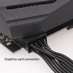 Cáp nguồn phẳng 18AWG cho Corsair, cáp mô-đun nguồn card đồ họa 8 chân sang 8 chân 6+2, 50cm cho Corsair, 60cm cho Corsair