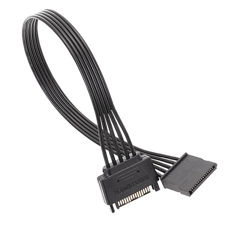 Cáp nối dài nguồn SATA 15 chân đực và cái bền bỉ cho ổ cứng, 30cm 15 chân, 60cm 15 chân