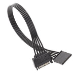 Cáp nối dài nguồn SATA 15 chân đực và cái bền bỉ cho ổ cứng, 30cm 15 chân, 60cm 15 chân