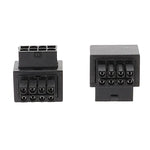 Đầu nối nguồn CPU 8 chân bo mạch chủ, giao diện đầu nối lái 90 độ, loại uốn cong dương A, loại uốn cong ngược B