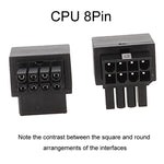 Đầu nối nguồn CPU 8 chân bo mạch chủ, giao diện đầu nối lái 90 độ, loại uốn cong dương A, loại uốn cong ngược B