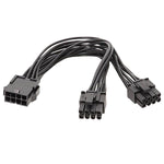 Cáp nguồn card đồ họa 8 chân cái sang đôi 6+2 chân đực, 8 chân cái sang đôi 8 chân đực cáp chuyển đổi 1 ra 2, 8 chân cái sang đôi 6+2 chân đực