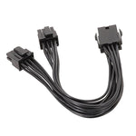 Cáp nguồn card đồ họa 8 chân cái sang đôi 6+2 chân đực, 8 chân cái sang đôi 8 chân đực cáp chuyển đổi 1 ra 2, 8 chân cái sang đôi 6+2 chân đực