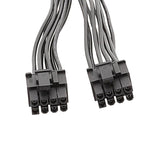 Cáp nguồn card đồ họa 8 chân cái sang đôi 6+2 chân đực, 8 chân cái sang đôi 8 chân đực cáp chuyển đổi 1 ra 2, 8 chân cái sang đôi 6+2 chân đực