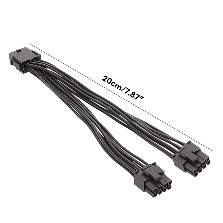 Cáp nguồn card đồ họa 8 chân cái sang đôi 6+2 chân đực, 8 chân cái sang đôi 8 chân đực cáp chuyển đổi 1 ra 2, 8 chân cái sang đôi 6+2 chân đực