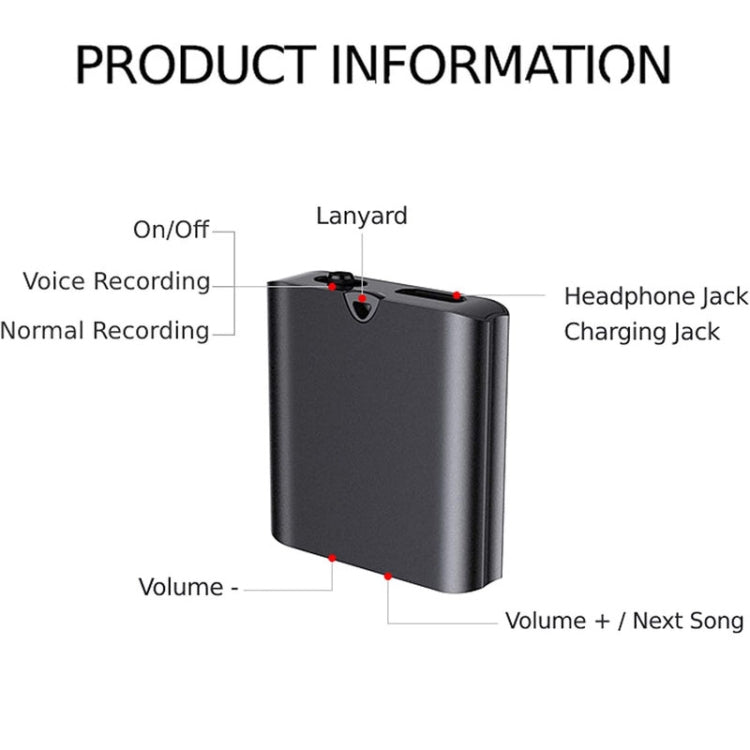 Máy ghi âm giọng nói từ tính giảm tiếng ồn HD Q63, bút ghi âm thông minh kích hoạt bằng giọng nói di động, 8GB, 32GB