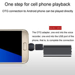 Máy ghi âm thông minh Q25 có màn hình HD chống ồn, kẹp sau, dành cho phóng viên, dung lượng 4GB, 8GB, 16GB, 32GB