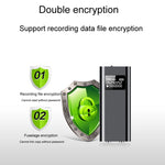 Máy ghi âm thông minh Q25 có màn hình HD chống ồn, kẹp sau, dành cho phóng viên, dung lượng 4GB, 8GB, 16GB, 32GB
