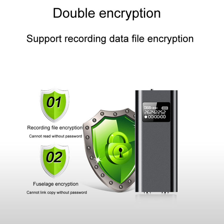 Máy ghi âm thông minh Q25 có màn hình HD chống ồn, kẹp sau, dành cho phóng viên, dung lượng 4GB, 8GB, 16GB, 32GB