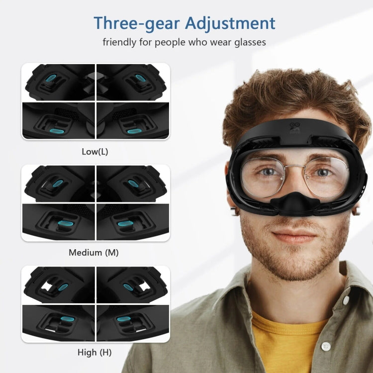 AMVR Q3FC1 Cho Meta Quest3 Mặt nạ chất liệu da lụa băng thở