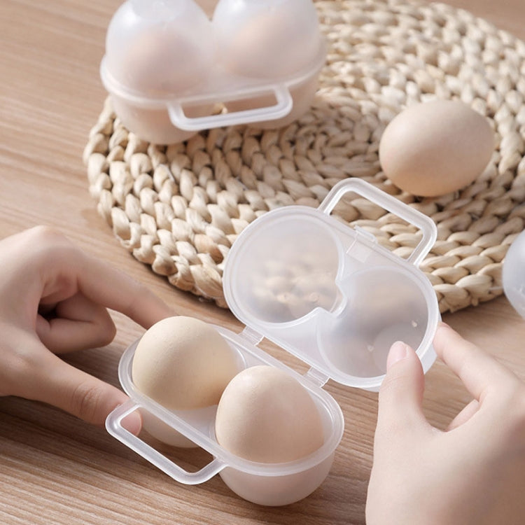Khay đựng trứng di động ngoài trời 2 ngăn, hộp bảo vệ và lưu trữ trứng nhỏ