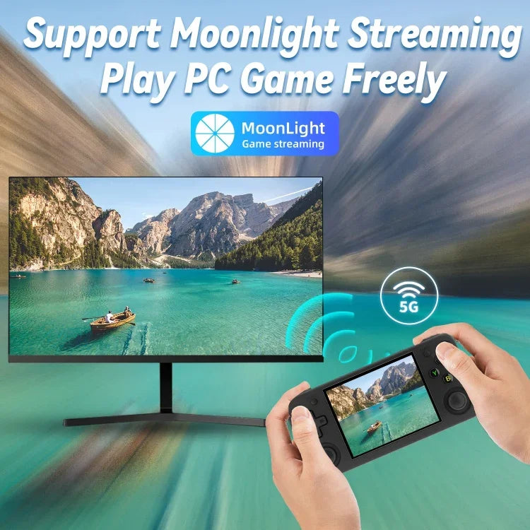 Máy chơi game cầm tay ANBERNIC RG35XX H màn hình IPS 3,5 inch hệ điều hành Linux, 64GB, 64GB+128GB