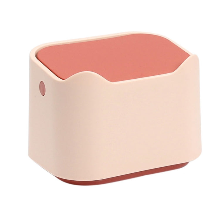 Thùng rác để bàn kiểu đẩy, nhỏ, ngăn mùi, khay đựng cát vệ sinh cho thú cưng, 17.8 x 13 x 13.5cm