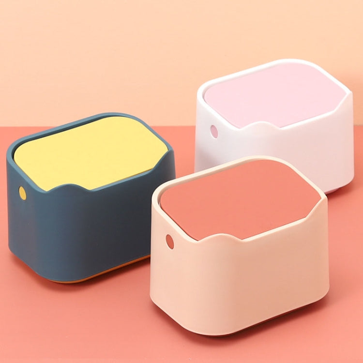 Thùng rác để bàn kiểu đẩy, nhỏ, ngăn mùi, khay đựng cát vệ sinh cho thú cưng, 17.8 x 13 x 13.5cm