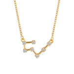 Dây chuyền 12 cung hoàng đạo đính kim cương, thẻ đính đá rhinestone, dây xương quai xanh, cung Bọ Cạp vàng, Nhân Mã vàng, Ma Kết vàng, Kim Ngưu vàng, Song Ngư vàng, Sư Tử vàng, Thiên Bình vàng, Cự Giải vàng, Bảo Bình vàng, Xử Nữ vàng, Bạch Dương vàng