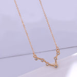 Dây chuyền 12 cung hoàng đạo đính kim cương, thẻ đính đá rhinestone, dây xương quai xanh, cung Bọ Cạp vàng, Nhân Mã vàng, Ma Kết vàng, Kim Ngưu vàng, Song Ngư vàng, Sư Tử vàng, Thiên Bình vàng, Cự Giải vàng, Bảo Bình vàng, Xử Nữ vàng, Bạch Dương vàng