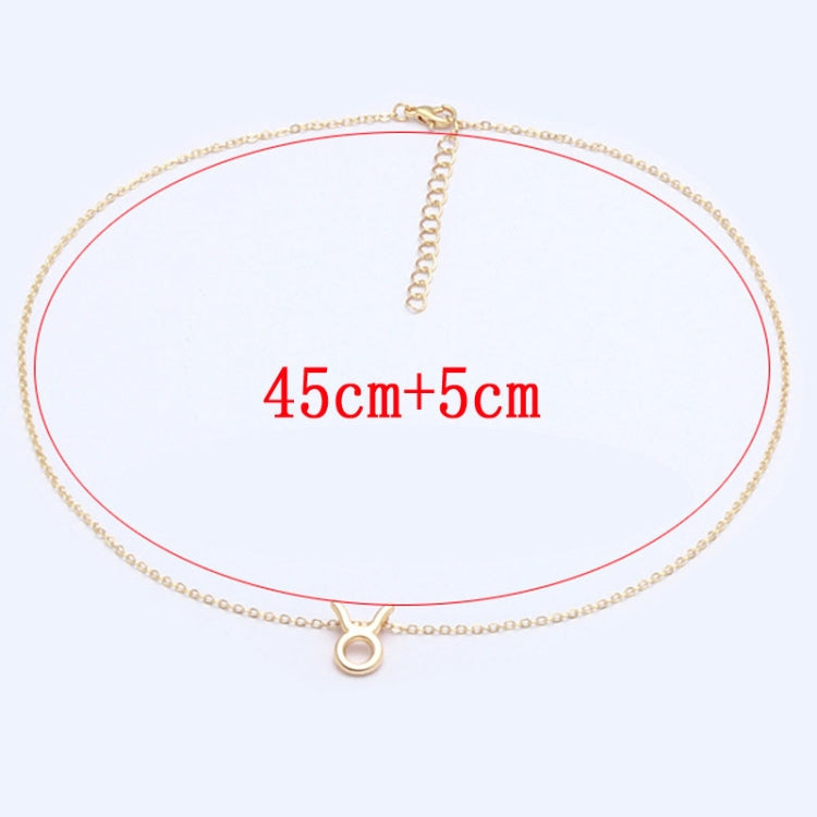 Dây chuyền cung hoàng đạo hợp kim mạ điện ngắn, Bạch Dương vàng, Cự Giải vàng, Thiên Bình vàng, Xử Nữ vàng, Sư Tử vàng, Bảo Bình vàng, Song Ngư vàng, Kim Ngưu vàng, Ma Kết vàng, Nhân Mã vàng, Bọ Cạp vàng, Song Tử vàng