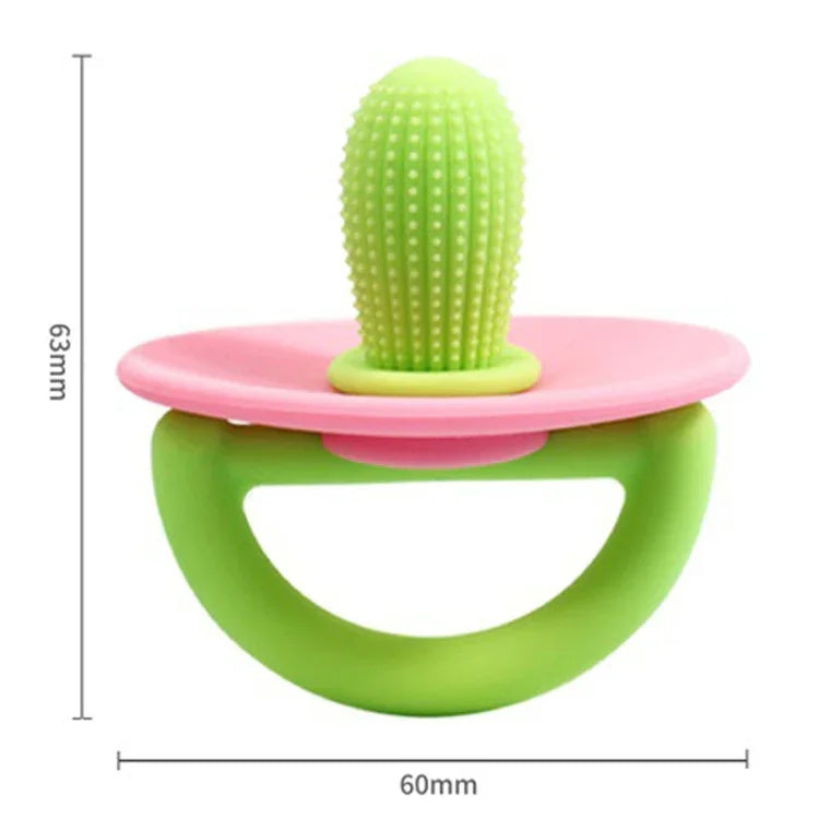 Đồ chơi cắn silicone hình xương rồng chống mọc răng cho bé