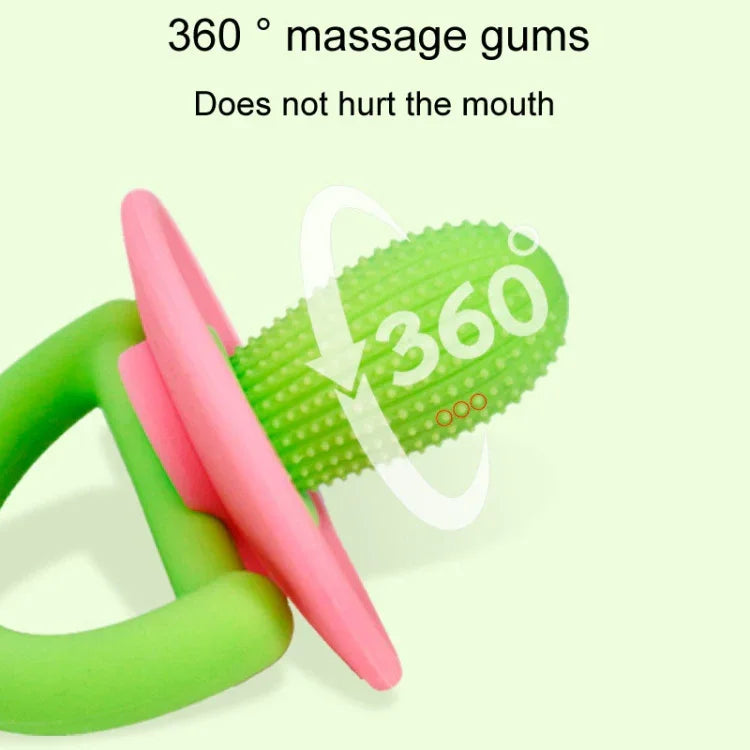 Đồ chơi cắn silicone hình xương rồng chống mọc răng cho bé