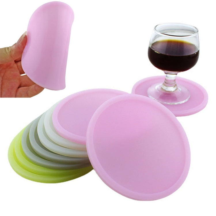 Miếng Lót Ly Silicone Tròn Phát Sáng Cách Nhiệt Chống Bỏng Dùng Cho Ly Cà Phê