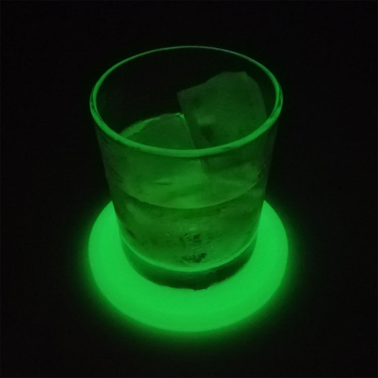 Miếng Lót Ly Silicone Tròn Phát Sáng Cách Nhiệt Chống Bỏng Dùng Cho Ly Cà Phê