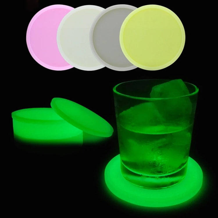 Miếng Lót Ly Silicone Tròn Phát Sáng Cách Nhiệt Chống Bỏng Dùng Cho Ly Cà Phê