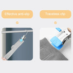 5 cái / gói kẹp phẳng bằng thép không gỉ có móc, kẹp chống trầy xước, giá phơi đồ giặt