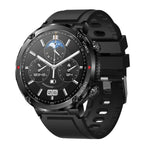 T30 đồng hồ thông minh thể thao ngoài trời chống nước 1,6 inch nghe nhạc gọi Bluetooth, Màu đen, Xanh đậm, Thép đen+Silicone, Lưới đen+Silicone