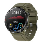 T30 đồng hồ thông minh thể thao ngoài trời chống nước 1,6 inch nghe nhạc gọi Bluetooth, Màu đen, Xanh đậm, Thép đen+Silicone, Lưới đen+Silicone