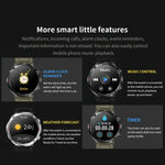T30 đồng hồ thông minh thể thao ngoài trời chống nước 1,6 inch nghe nhạc gọi Bluetooth, Màu đen, Xanh đậm, Thép đen+Silicone, Lưới đen+Silicone