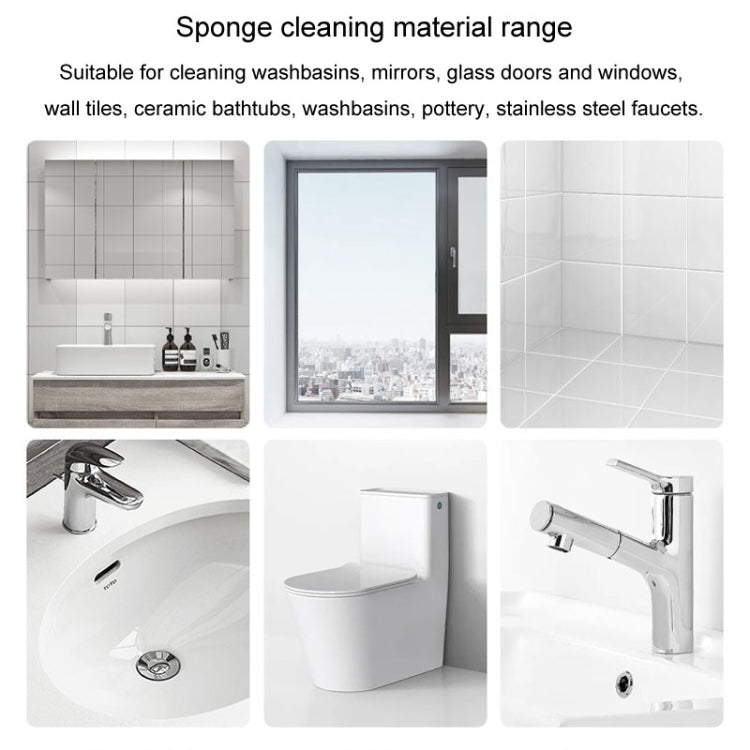 Bọt Biển Tẩy Vết Bẩn Gương Kính Nhà Tắm, Dùng Chà Vòi Nước, Dụng Cụ Tẩy Cặn, Màu Hồng